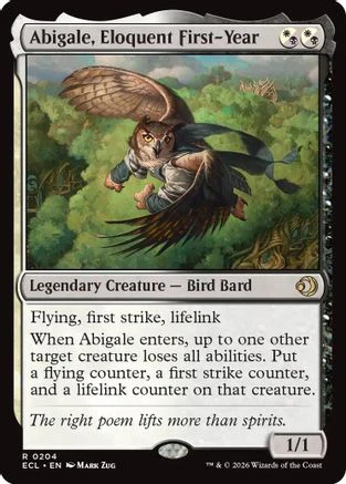 Abigale, Eloquent First-Year [Lorwyn Eclipsed]