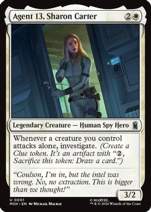 Agent 13, Sharon Carter (MSH-001) - Marvel Super Heroes Foil