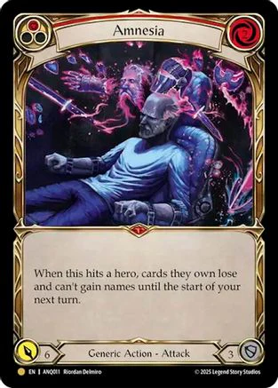 Amnesia (Red) (ANQ011) (ANQ011) - Compendium of Rathe - Antiquity Pack Cold Foil