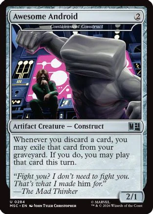 Awesome Android - Containment Construct (Surge Foil) (MSC-284) - Commander: Marvel Super Heroes Foil