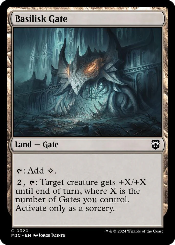 Basilisk Gate (Ripple Foil) (M3C-320) - Modern Horizons 3 Commander Foil