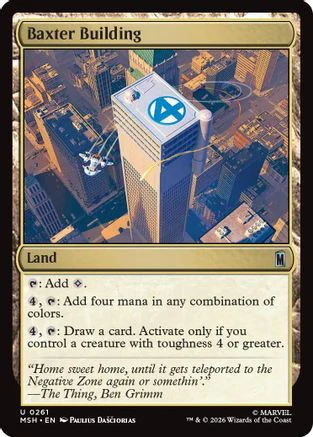 Baxter Building (MSH-261) - Marvel Super Heroes Foil