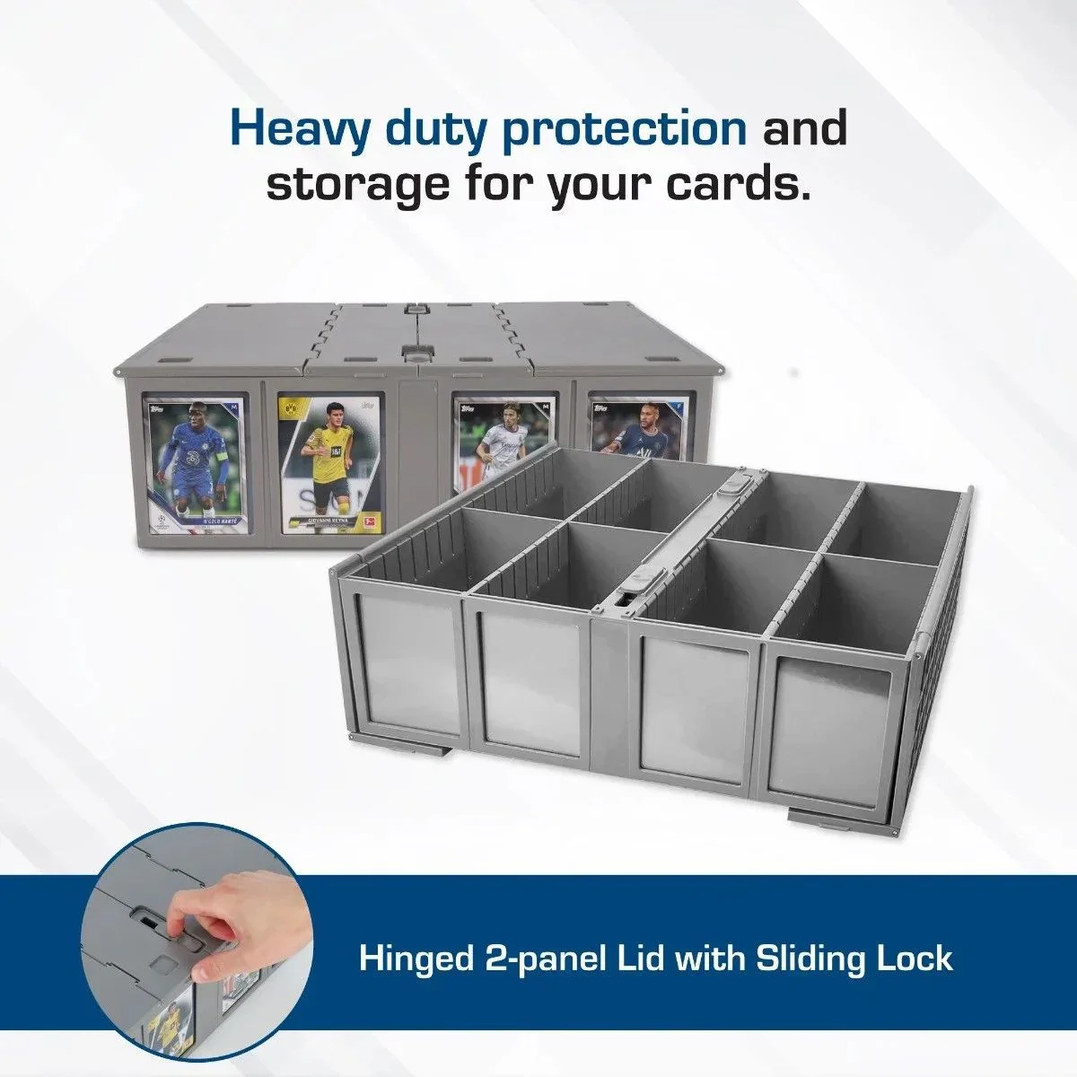 BCW Card Bin - 3200 CT (Grey) - Image 2