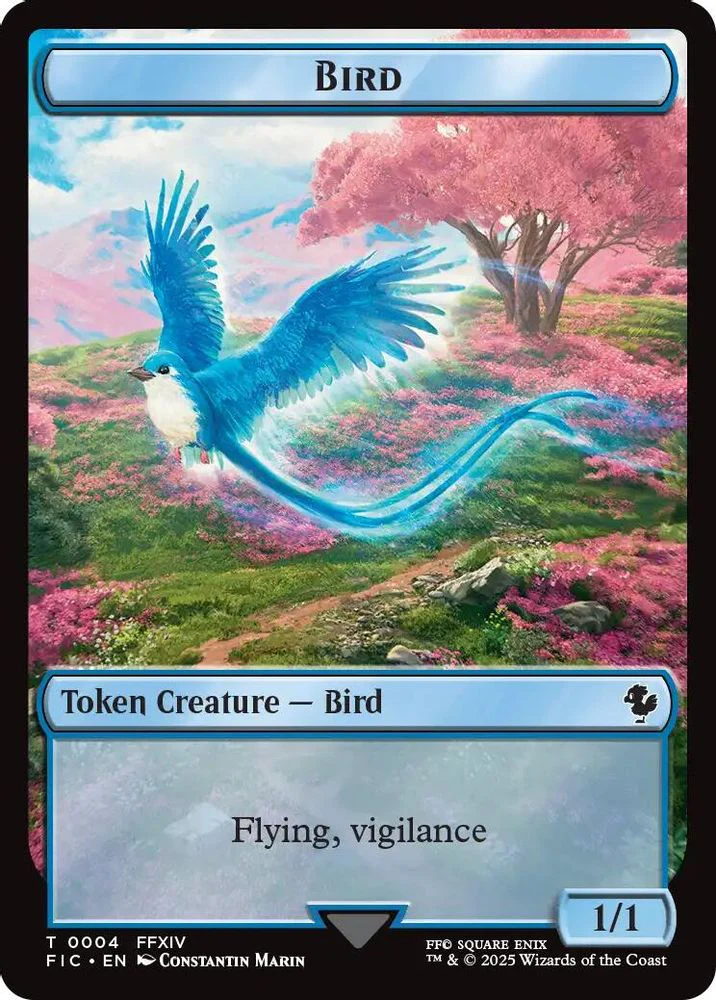 Bird // Hero (0004) Double Sided Token [FINAL FANTASY Commander Tokens] - Image 4