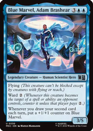 Blue Marvel, Adam Brashear (MSC-530) - Commander: Marvel Super Heroes