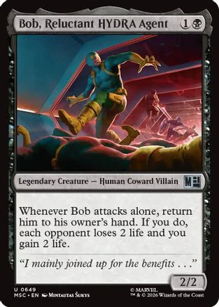 Bob, Reluctant HYDRA Agent (MSC-649) - Commander: Marvel Super Heroes