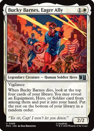 Bucky Barnes, Eager Ally (MSC-586) - Commander: Marvel Super Heroes
