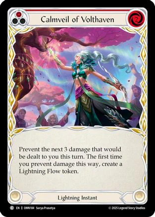 Calmveil Of Volthaven (Red) (OMN184) - Omens of the Third Age