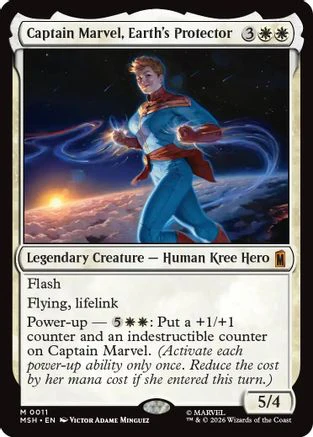 Captain Marvel, Earth's Protector (MSH-011) - Marvel Super Heroes