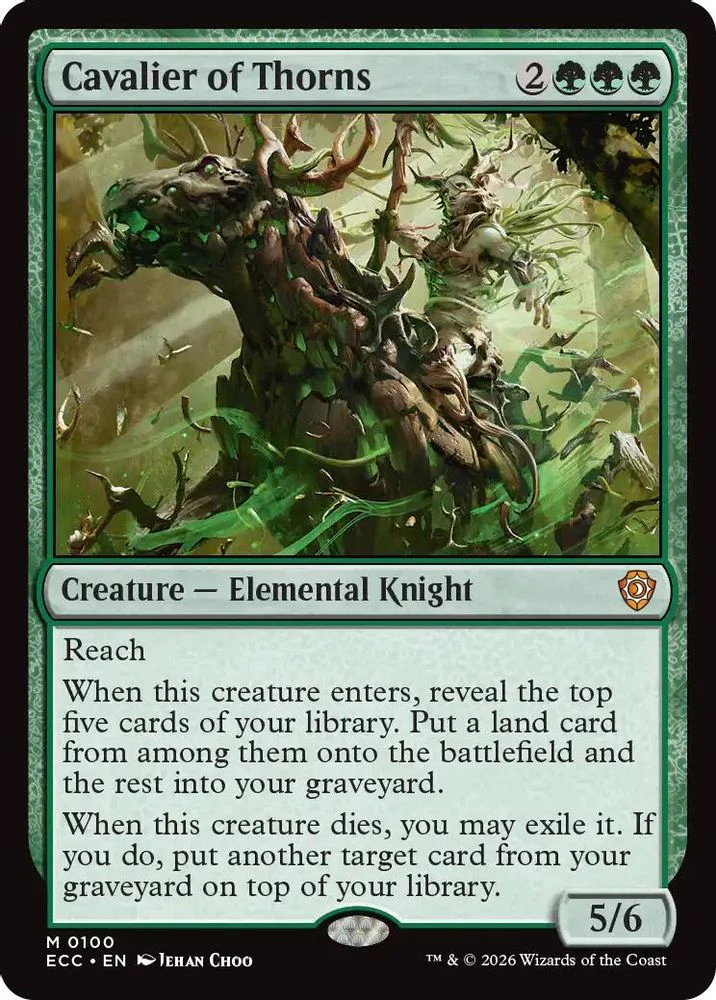 Cavalier of Thorns [Lorwyn Eclipsed Commander]