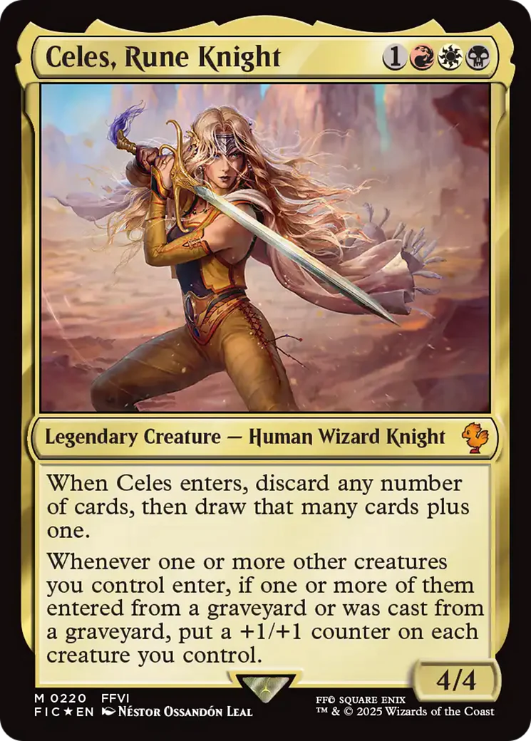 Celes, Rune Knight (Surge Foil) [FINAL FANTASY Commander]