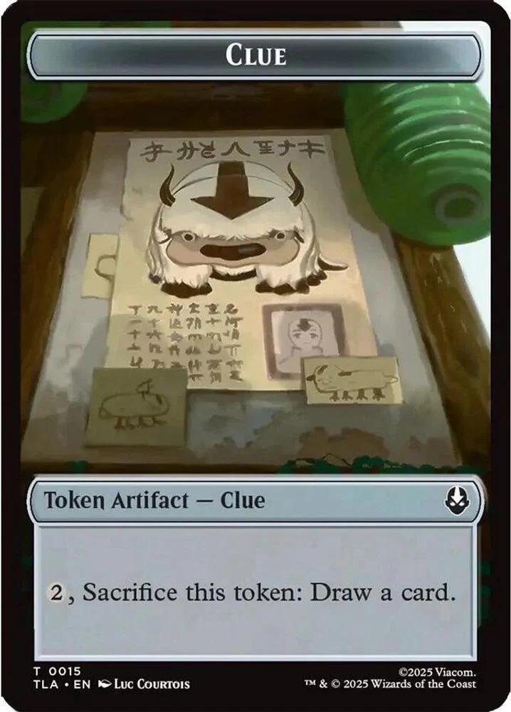 Clue (0015) // spirit (003) Double-Sided Token [Avatar: The Last Airbender Tokens] - Image 3