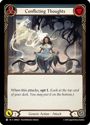 Conflicting Thoughts (Blue) (OMN221) - Omens of the Third Age