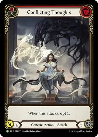 Conflicting Thoughts (Red) (GEM175) - Gem Pack 5