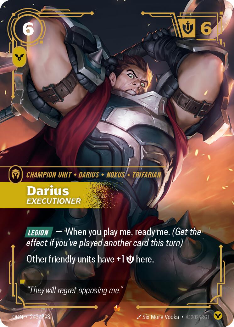 Darius - Executioner (243/298) - Origins Foil (Riftbound TCG)