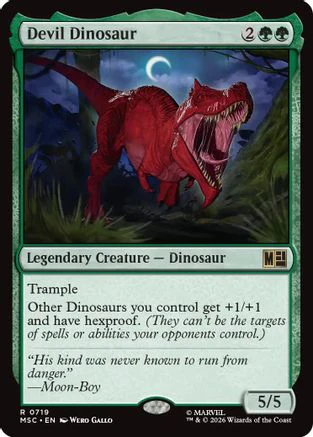 Devil Dinosaur (MSC-719) - Commander: Marvel Super Heroes