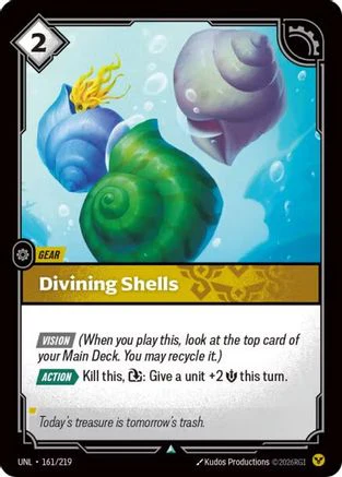 Divining Shells (161/219) - Unleashed (Riftbound TCG)