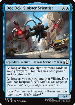 Doc Ock, Sinister Scientist (MSC-783) - Commander: Marvel Super Heroes Foil