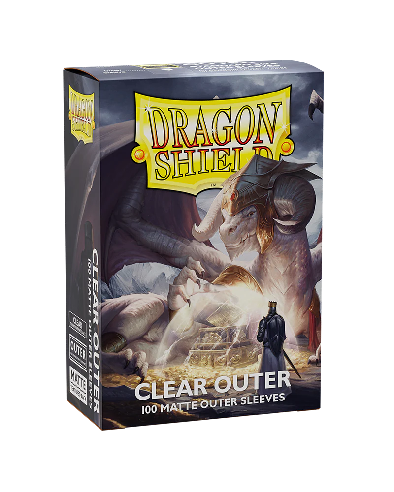 Dragon Shield: 100ct Outer Sleeves - Clear Matte (Standard) - Image 3