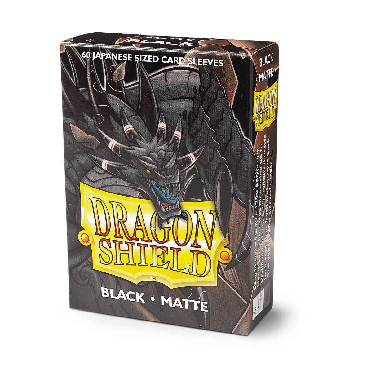 Dragon Shield: Japanese Size 60ct Sleeves - Black (Matte) - Image 2