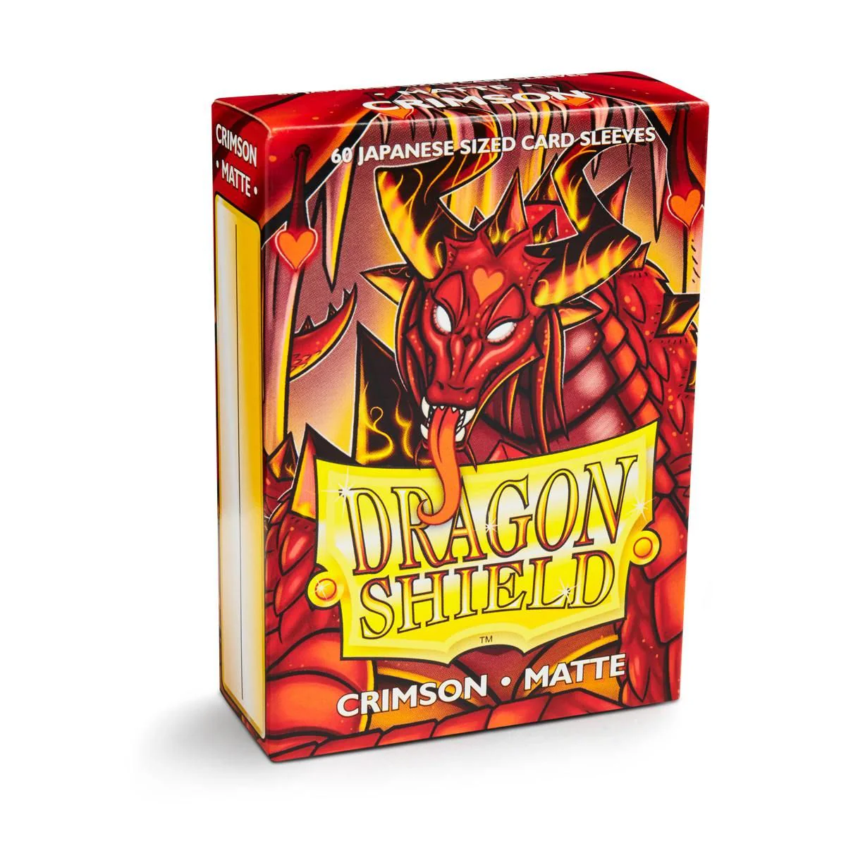 Dragon Shield: Japanese Size 60ct Sleeves - Crimson (Matte) - Image 3