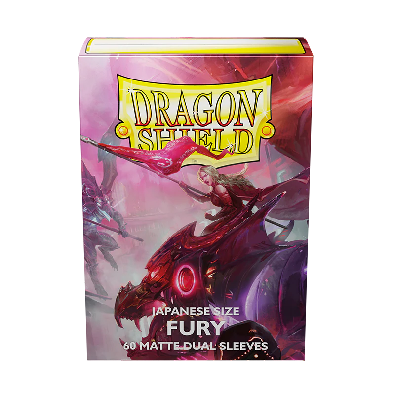 Dragon Shield: Japanese Size 60ct Sleeves - Fury (Dual Matte)