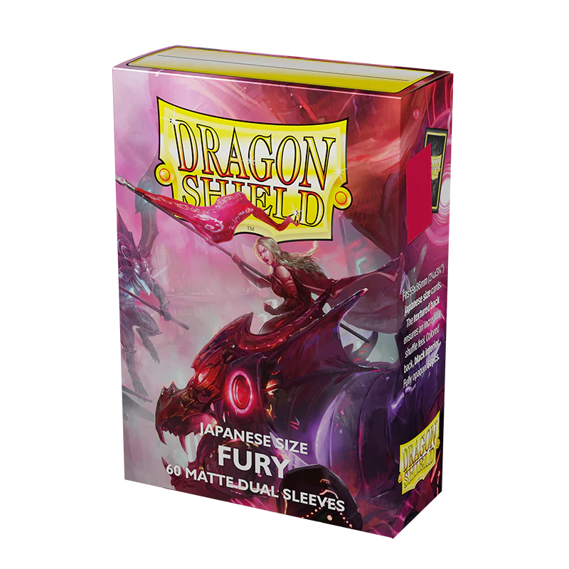 Dragon Shield: Japanese Size 60ct Sleeves - Fury (Dual Matte) - Image 2