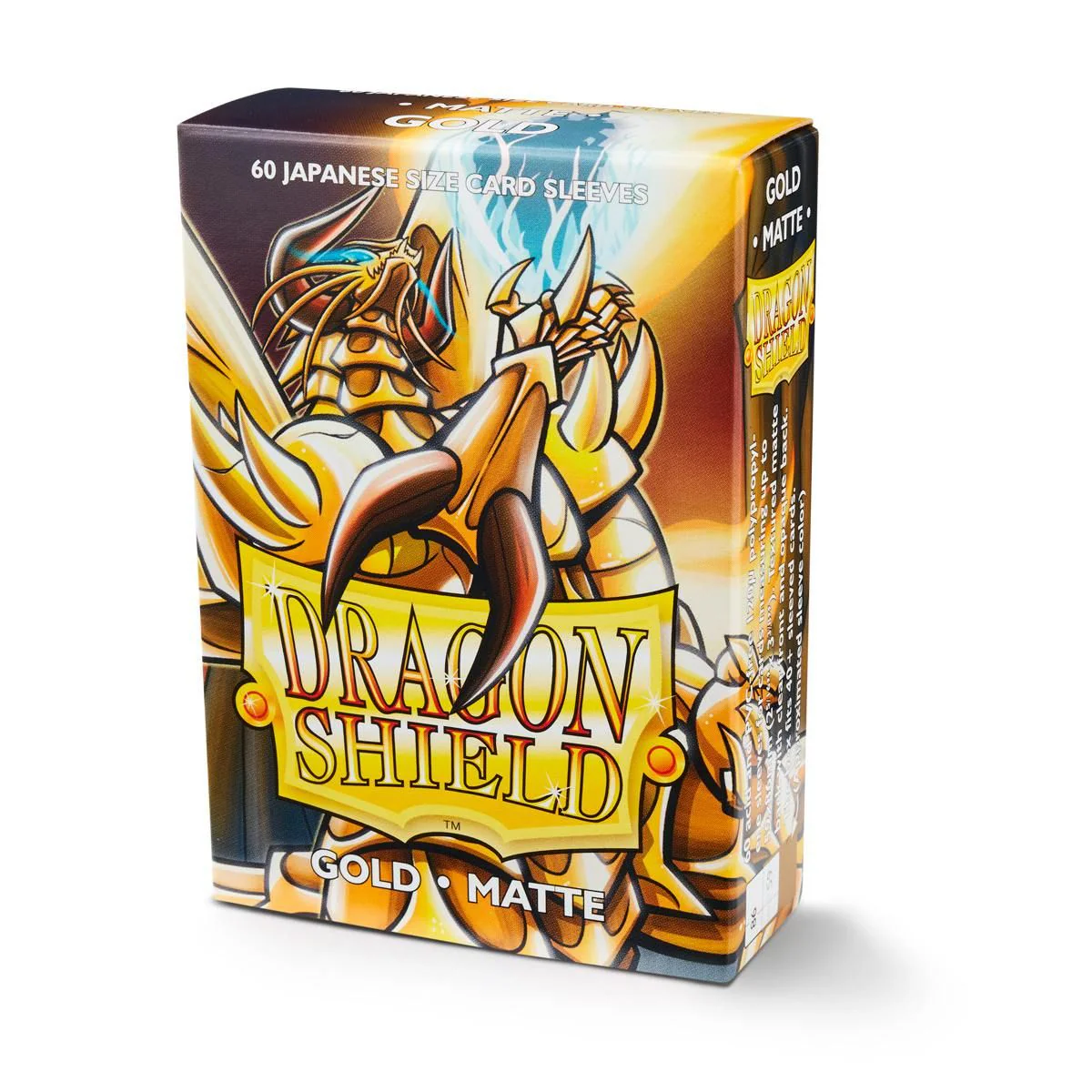 Dragon Shield: Japanese Size 60ct Sleeves - Gold (Matte) - Image 2
