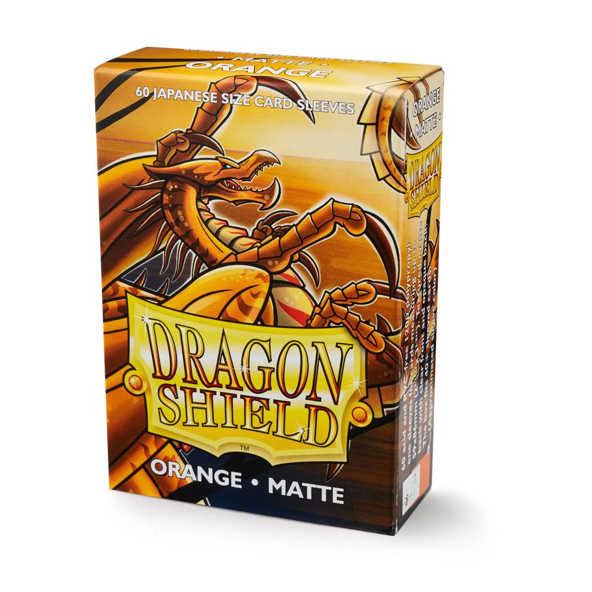 Dragon Shield: Japanese Size 60ct Sleeves - Orange (Matte) - Image 2