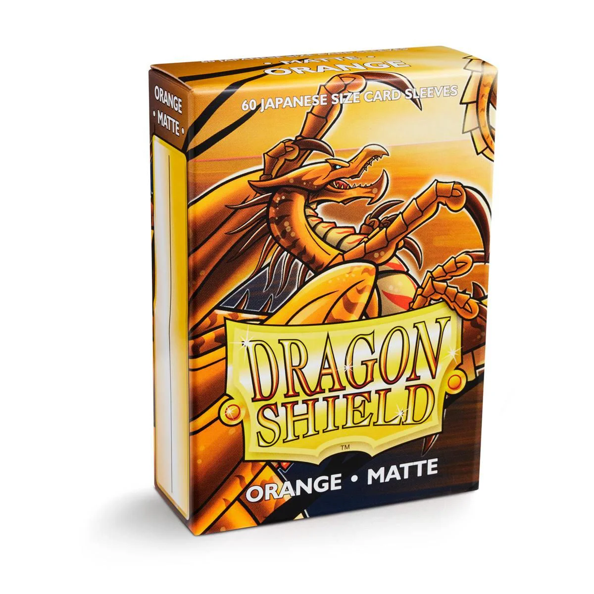 Dragon Shield: Japanese Size 60ct Sleeves - Orange (Matte) - Image 3