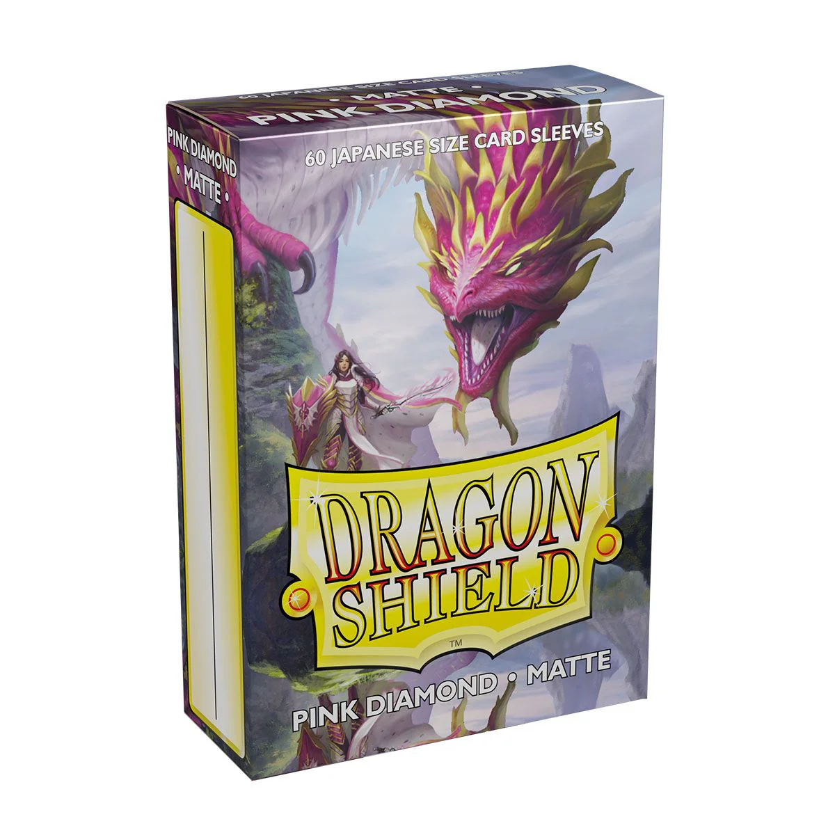 Dragon Shield: Japanese Size 60ct Sleeves - Pink Diamond (Matte) - Image 3