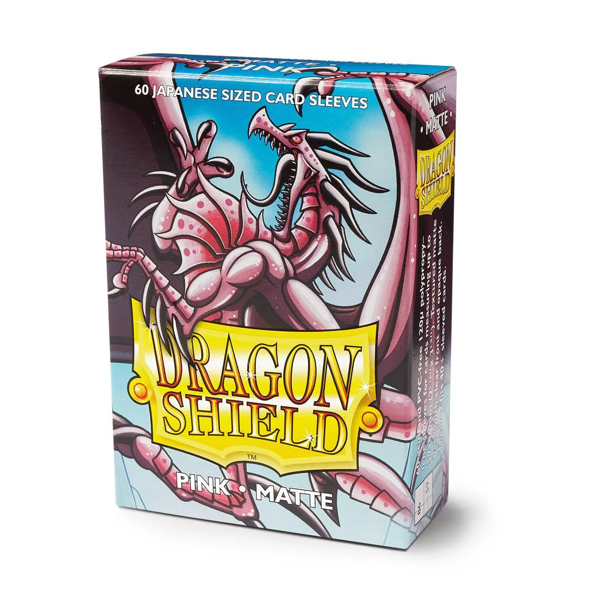 Dragon Shield: Japanese Size 60ct Sleeves - Pink (Matte) - Image 2