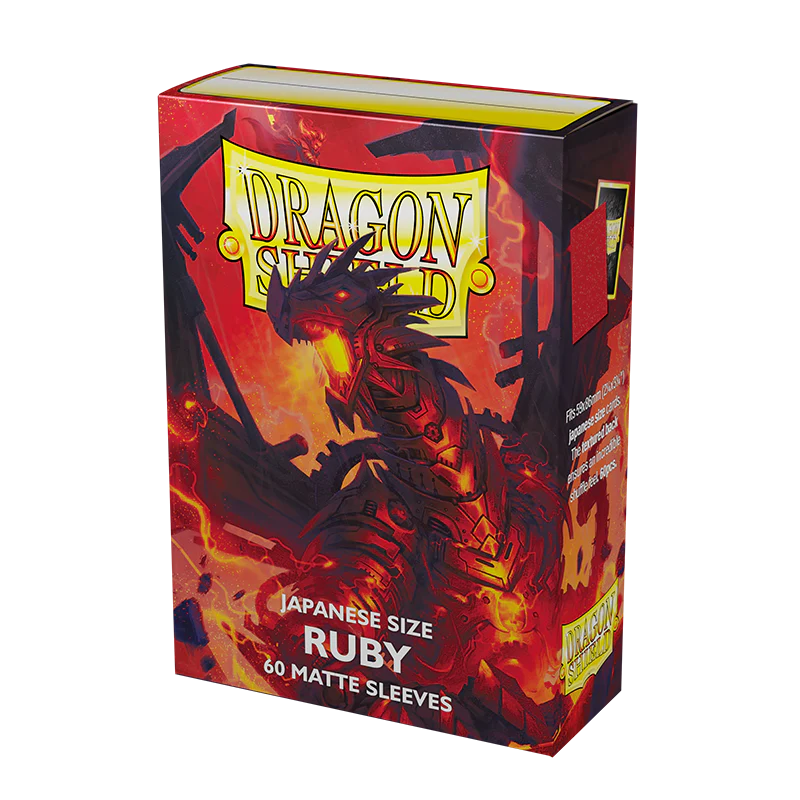 Dragon Shield: Japanese Size 60ct Sleeves - Ruby (Matte) - Image 2