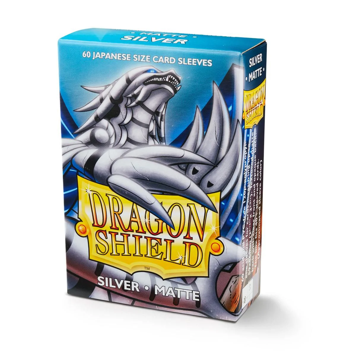Dragon Shield: Japanese Size 60ct Sleeves - Silver (Matte) - Image 2