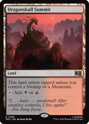 Dragonskull Summit (Surge Foil) (MSC-238) - Commander: Marvel Super Heroes Foil