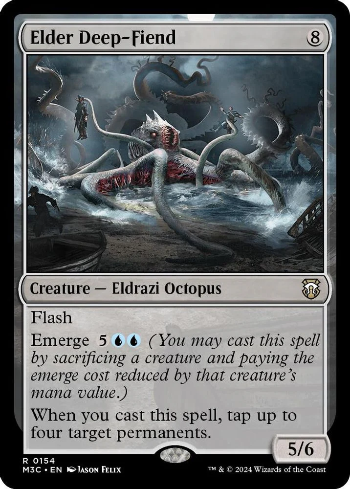 Elder Deep-Fiend (Ripple Foil) (M3C-154) - Modern Horizons 3 Commander Foil