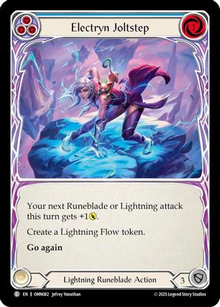 Electryn Joltstep (Blue) (OMN082) - Omens of the Third Age Rainbow Foil