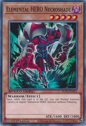 Elemental HERO Necroshade [SGX1-ENA11] Common