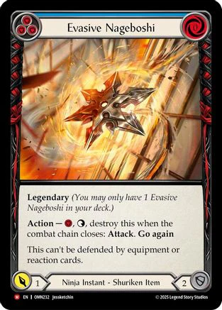 Evasive Nageboshi (Blue) (OMN232) - Omens of the Third Age