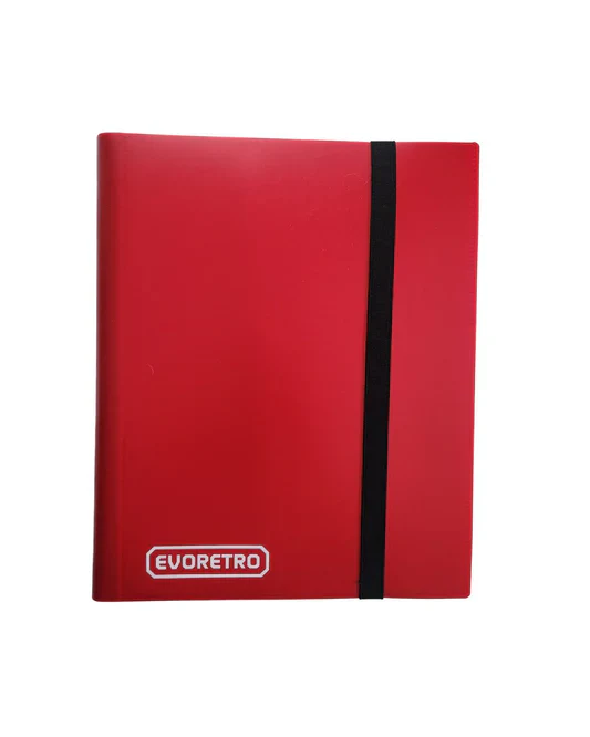Evoretro - 9-Pocket Binder with Elastic - Red