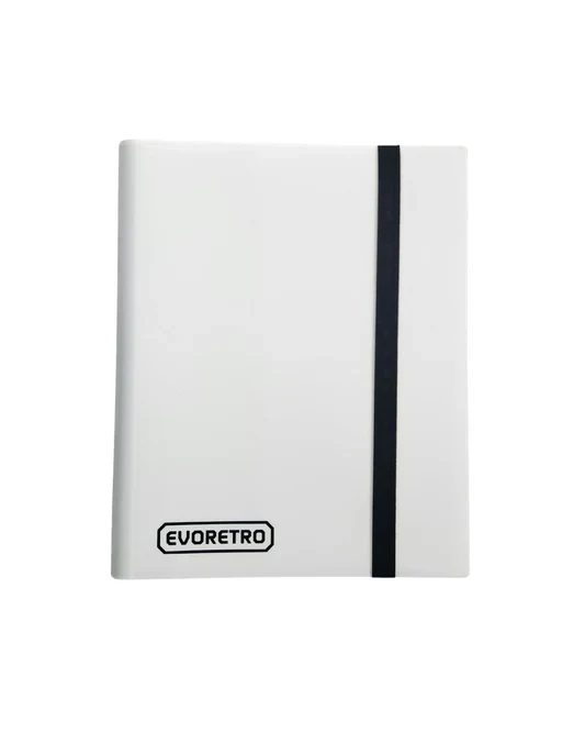 Evoretro - 9-Pocket Binder with Elastic - White