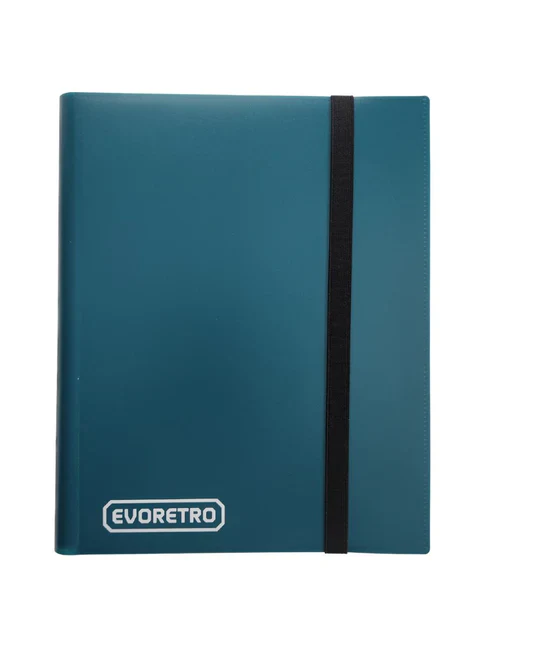 Evoretro - 9-Pocket Binder with Elastic - Blue