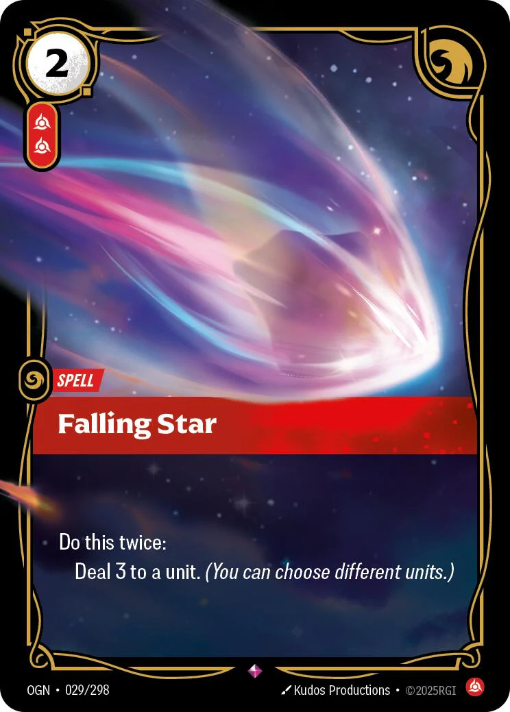 Falling Star (029/298) - Origins Foil (Riftbound TCG)