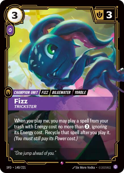 Fizz - Trickster (140/221) - Spiritforged Foil (Riftbound TCG)