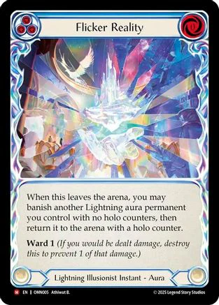 Flicker Reality (OMN005) - Omens of the Third Age Rainbow Foil