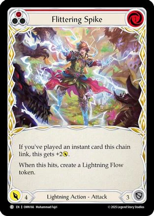 Flittering Spike (Red) (OMN166) - Omens of the Third Age Rainbow Foil