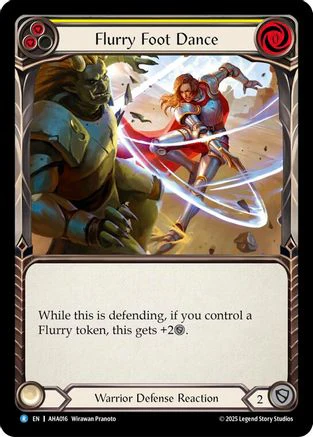 Flurry Foot Dance (Yellow) (AHA016) - Armory Deck Origins: Hala
