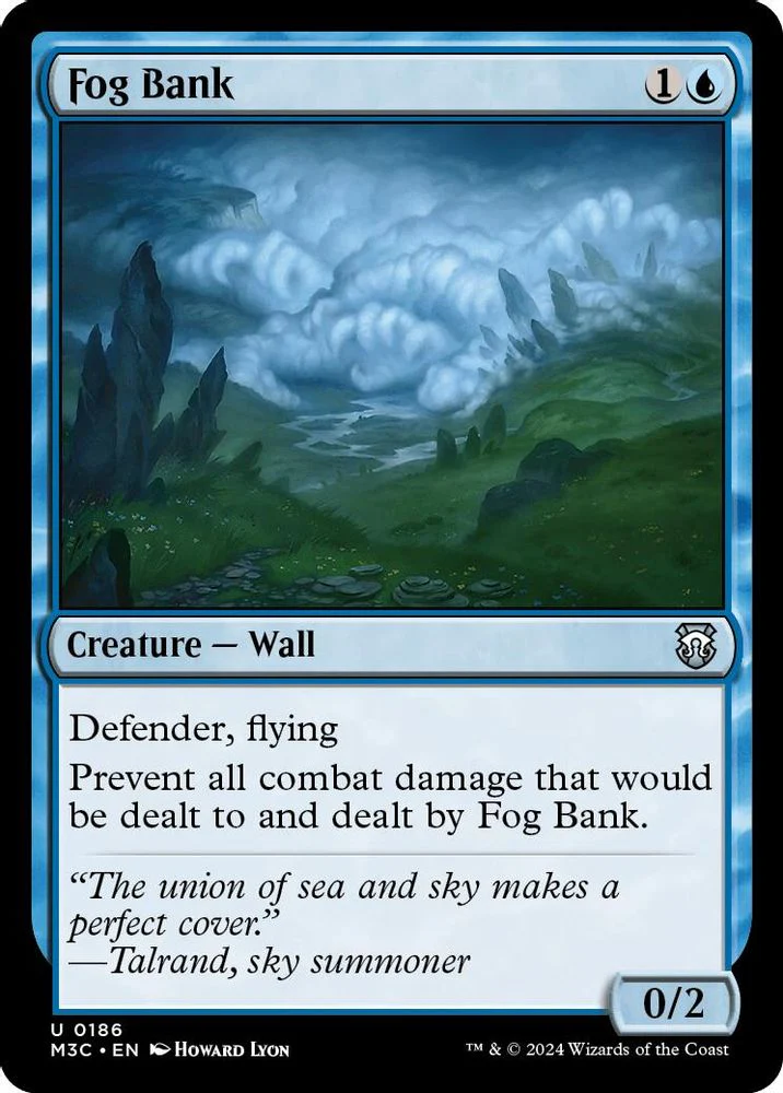 Fog Bank (Ripple Foil) (M3C-186) - Modern Horizons 3 Commander Foil