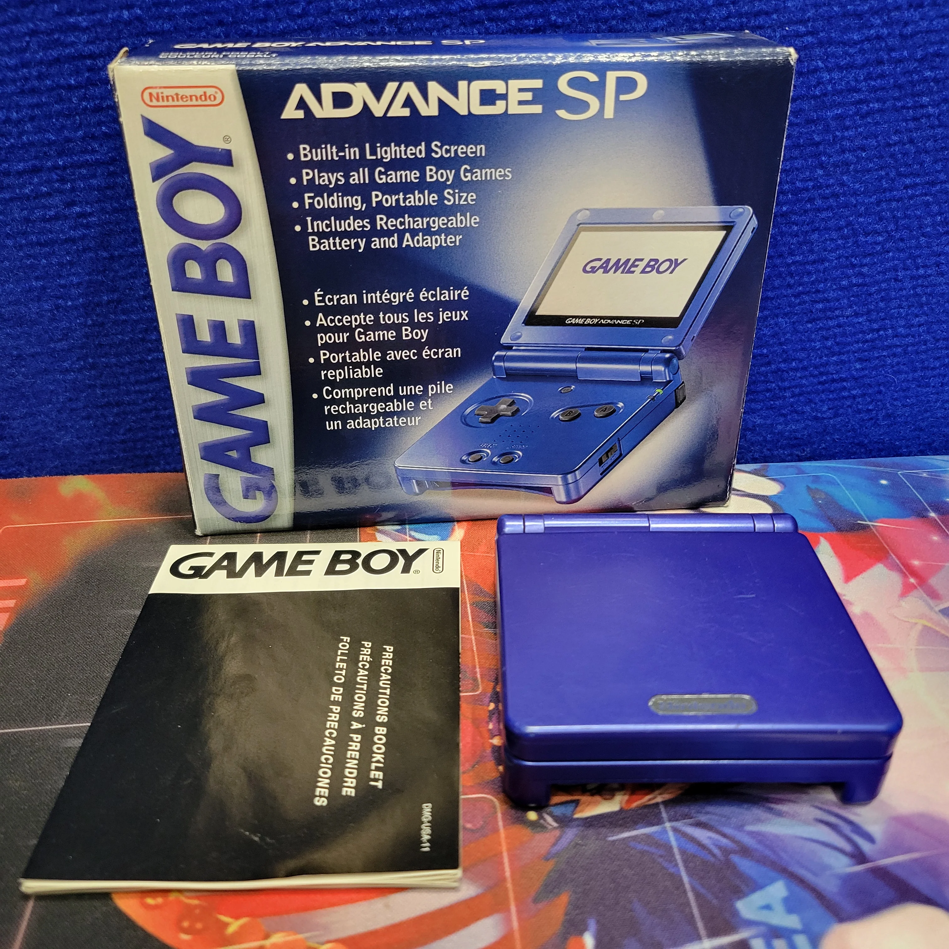 Gameboy Advance SP CIB - Cobalt Blue (Ready To Play) - Image 2