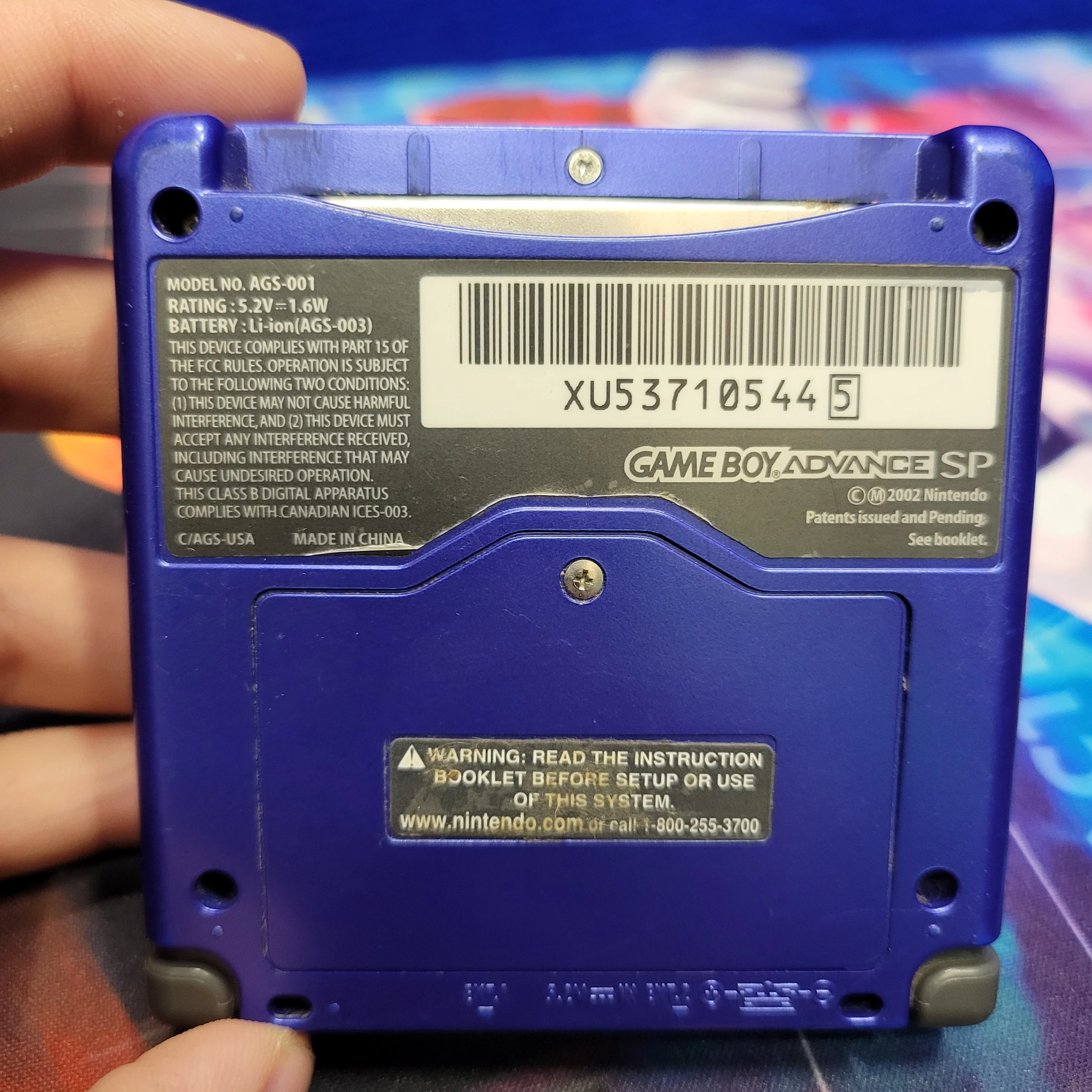 Gameboy Advance SP CIB - Cobalt Blue (Ready To Play) - Image 5